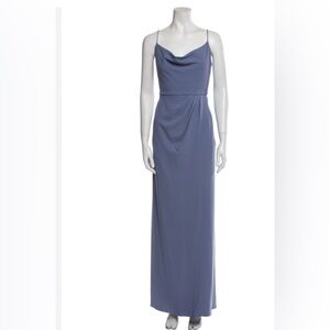 Sachin & Babi-NWT- Paulina Slate Blue 4-Way Stretch Crepe Gown Sz:4 Ret$325